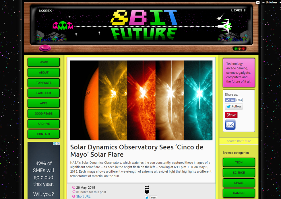 Screenshot of 8 Bit Future